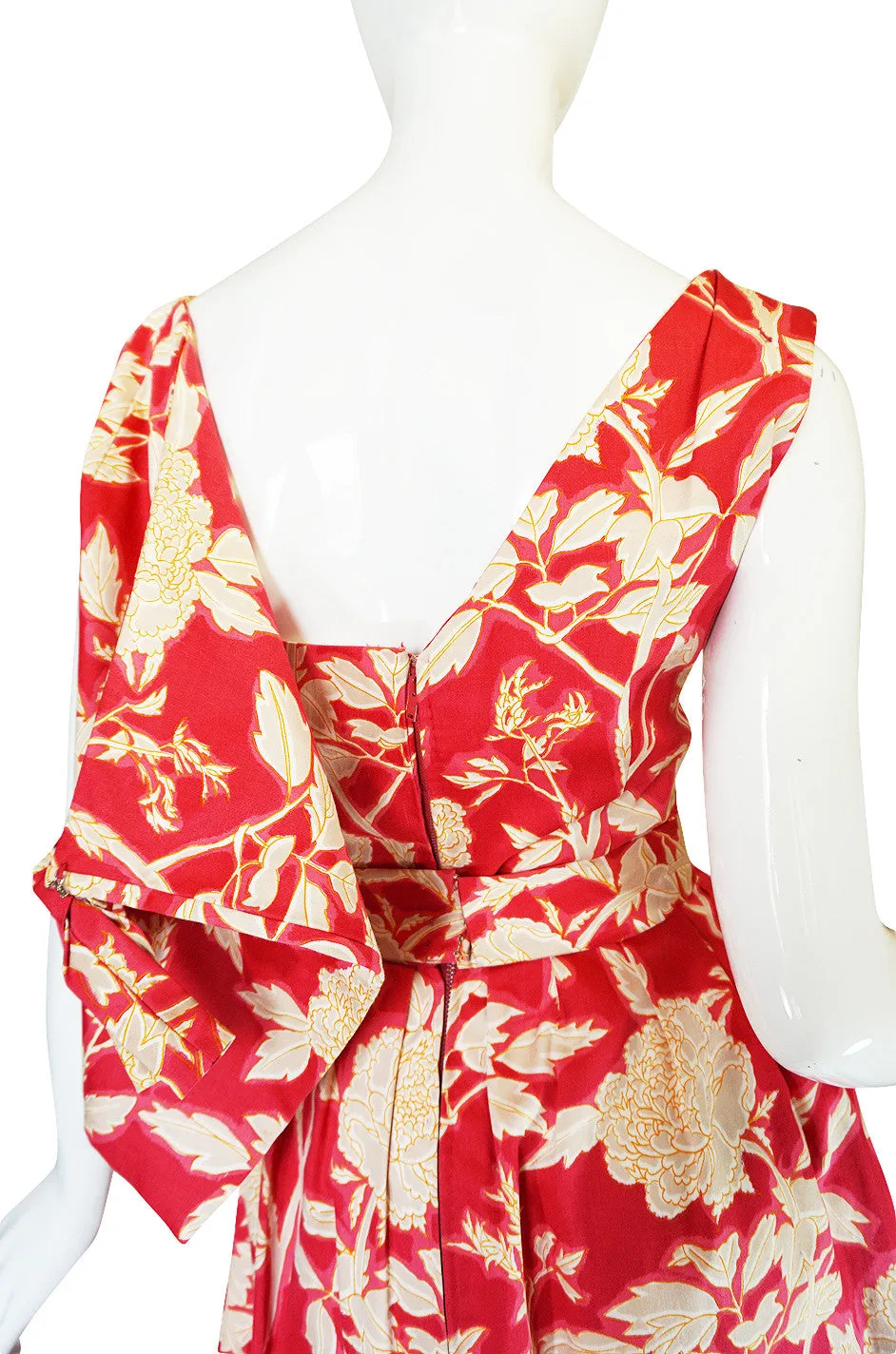 1960s Marc Bohan for Christian Dior Floral Print Dress