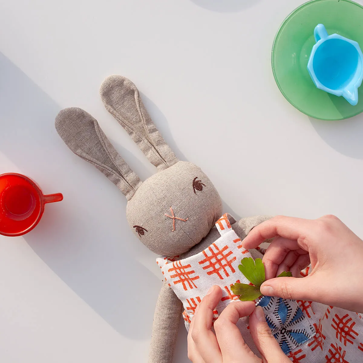 Andie Medium Rabbit in Grey by Polka Dot Club