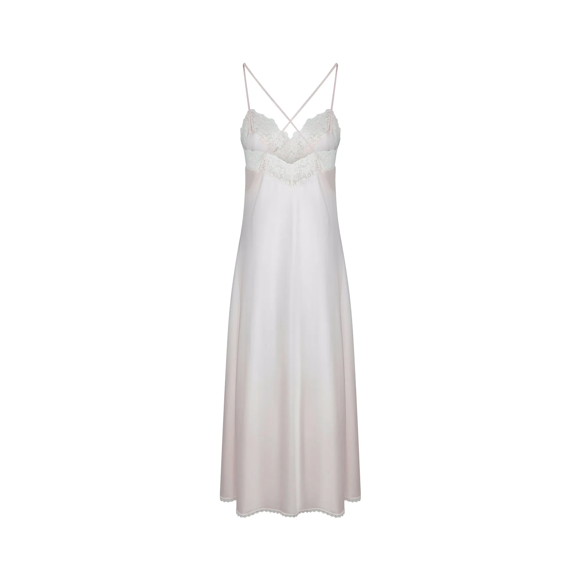 ARCHIVE - 1990s Christian Dior Pink and Lace Slip Dress