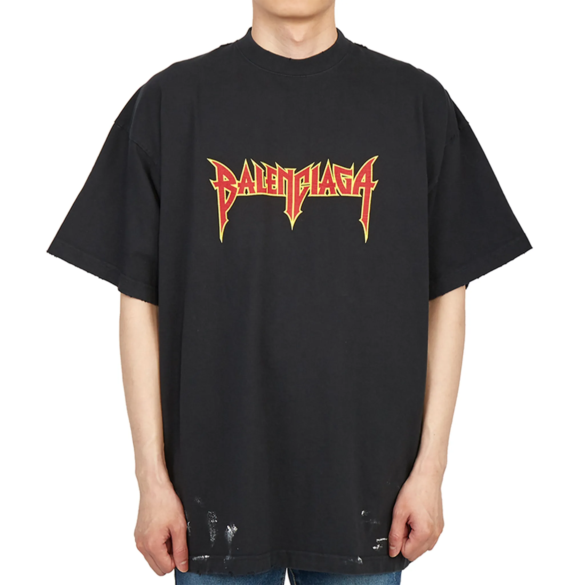 BALENCIAGA Metal Vintage Oversized Tee Black/Multi