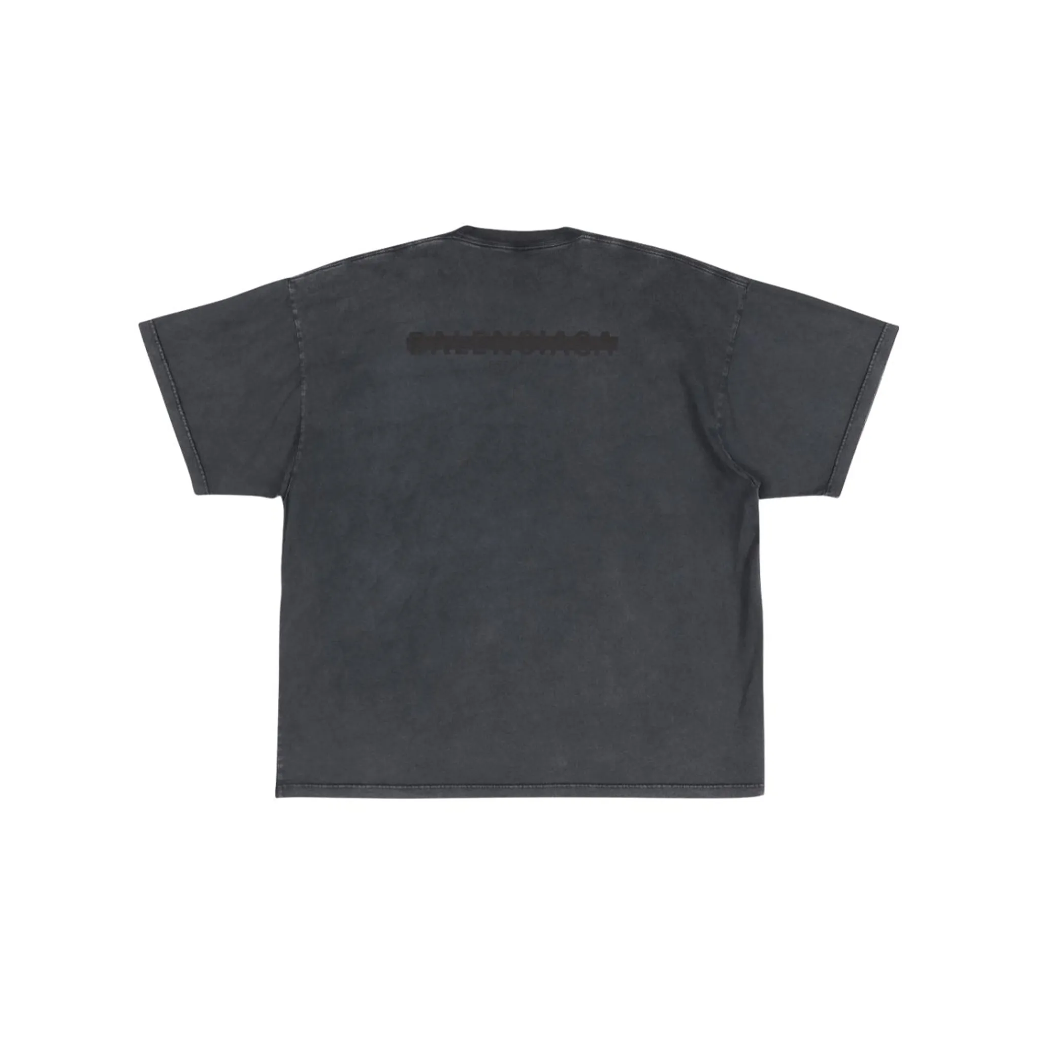 BALENCIAGA Oversized Strike 1917 Print Tee Faded Black