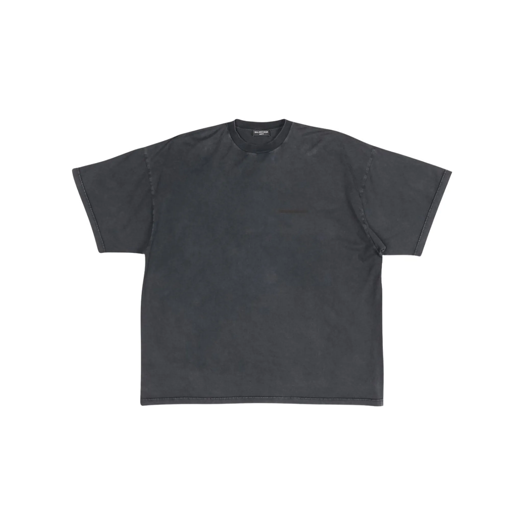 BALENCIAGA Oversized Strike 1917 Print Tee Faded Black