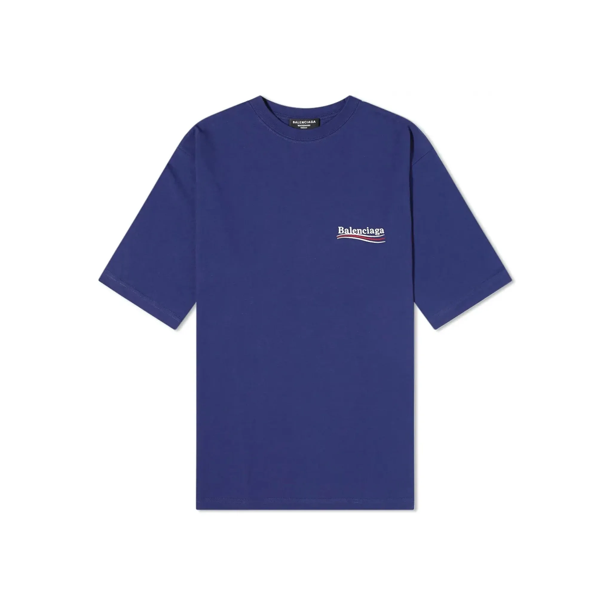 BALENCIAGA Political Campaign Tee Pacific Blue (SS23)