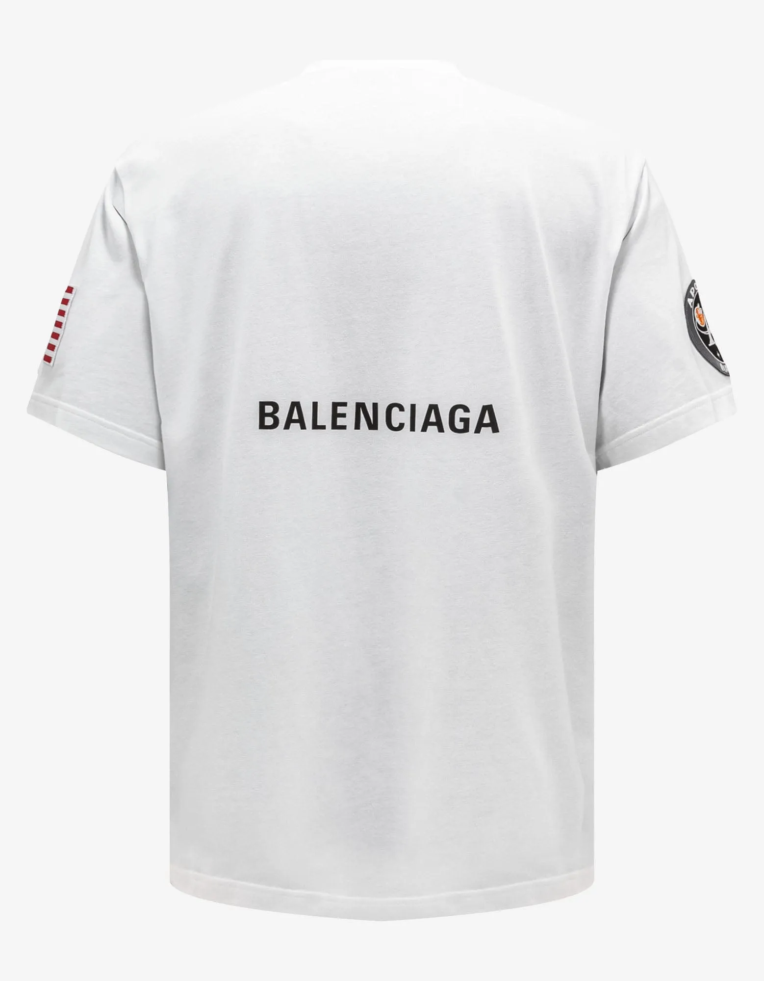 Balenciaga White NASA Large Fit T-Shirt