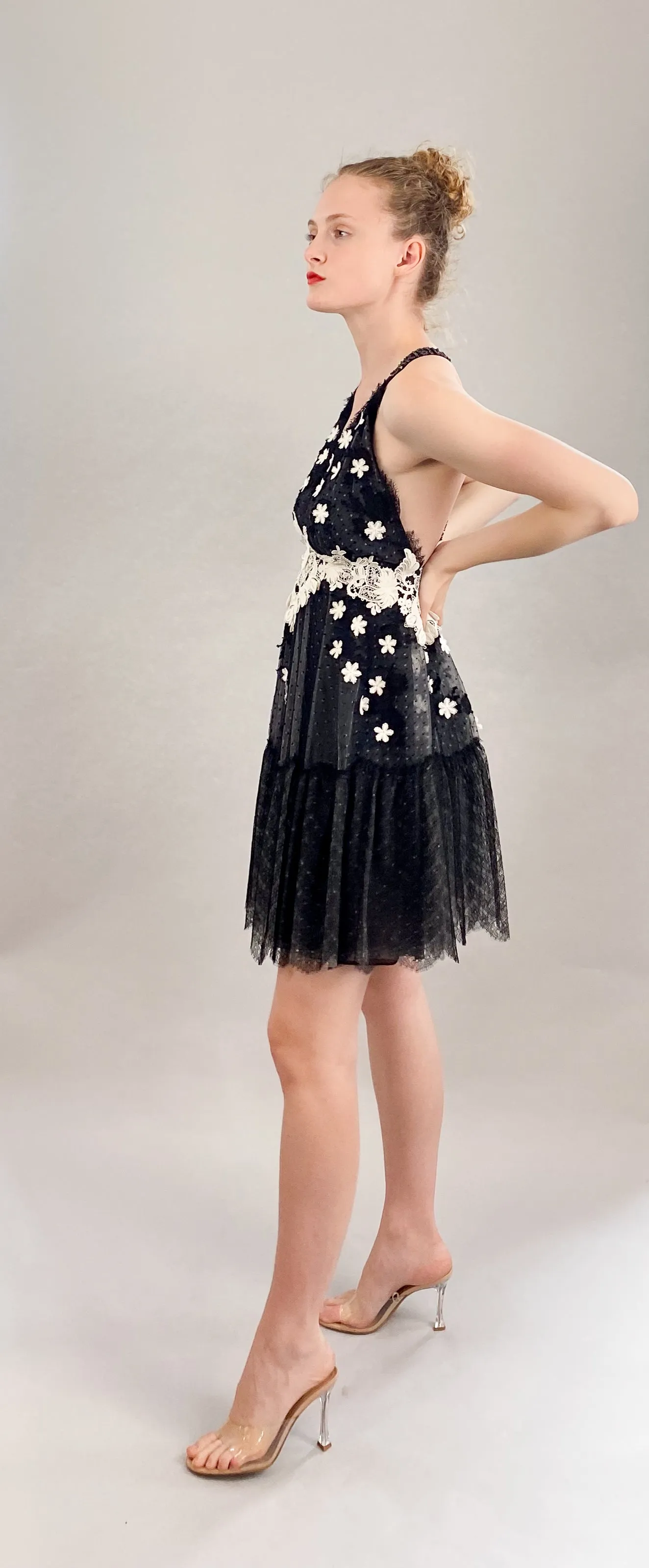 Christian Dior by John Galliano Cruise 2008 Blk/Wht Cocktail Dress