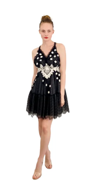 Christian Dior by John Galliano Cruise 2008 Blk/Wht Cocktail Dress