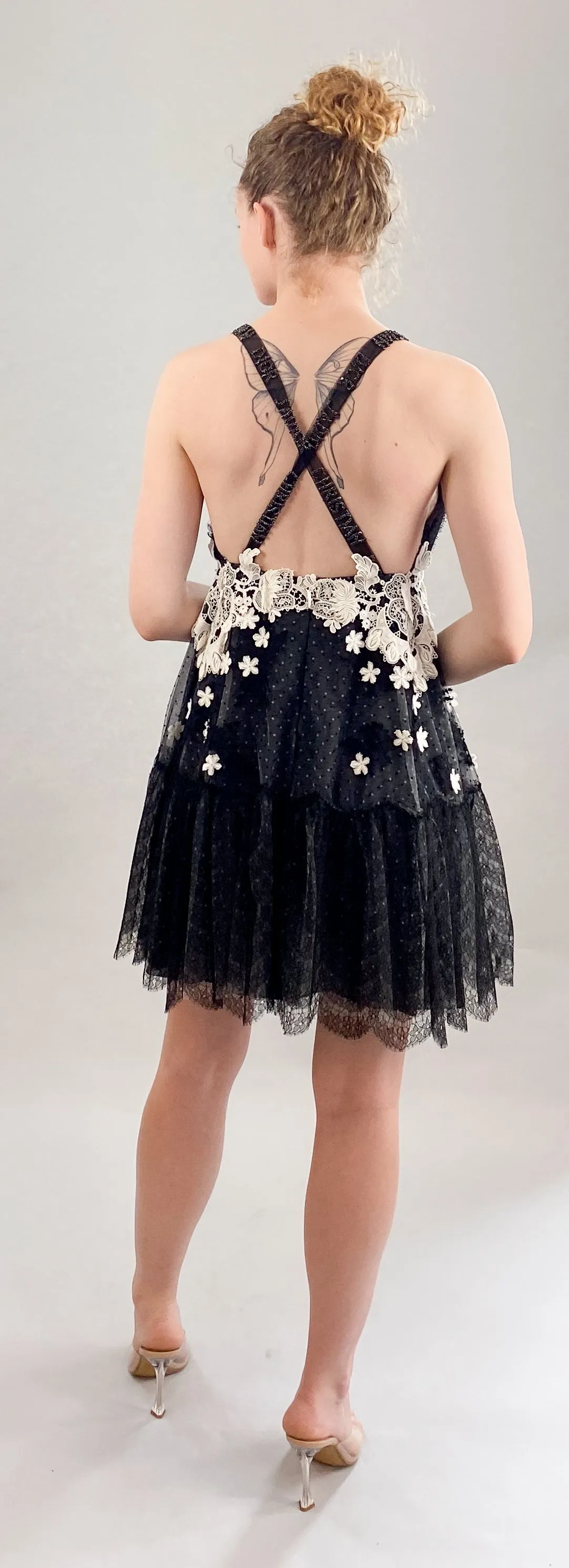 Christian Dior by John Galliano Cruise 2008 Blk/Wht Cocktail Dress