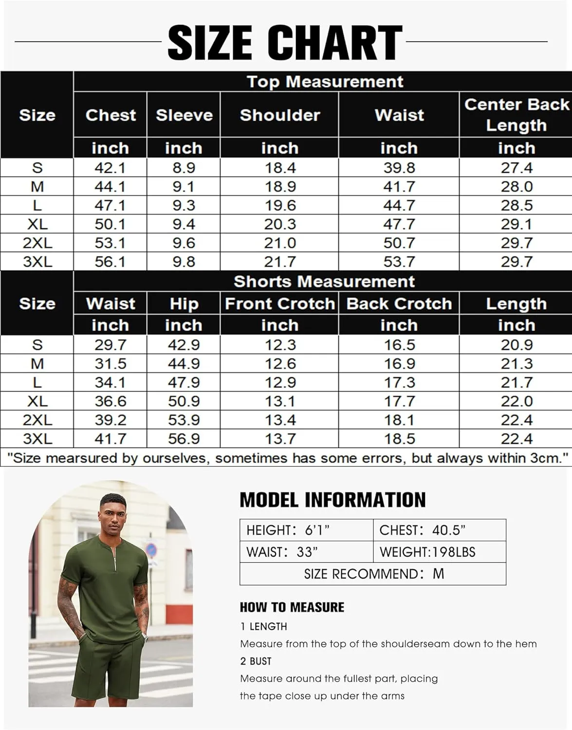 COOFANDY Men's 2 Pieces Outfits Casual Quarter Zip Polo T Shirt and Shorts Set Athletic Jogging Summer Tracksuit
