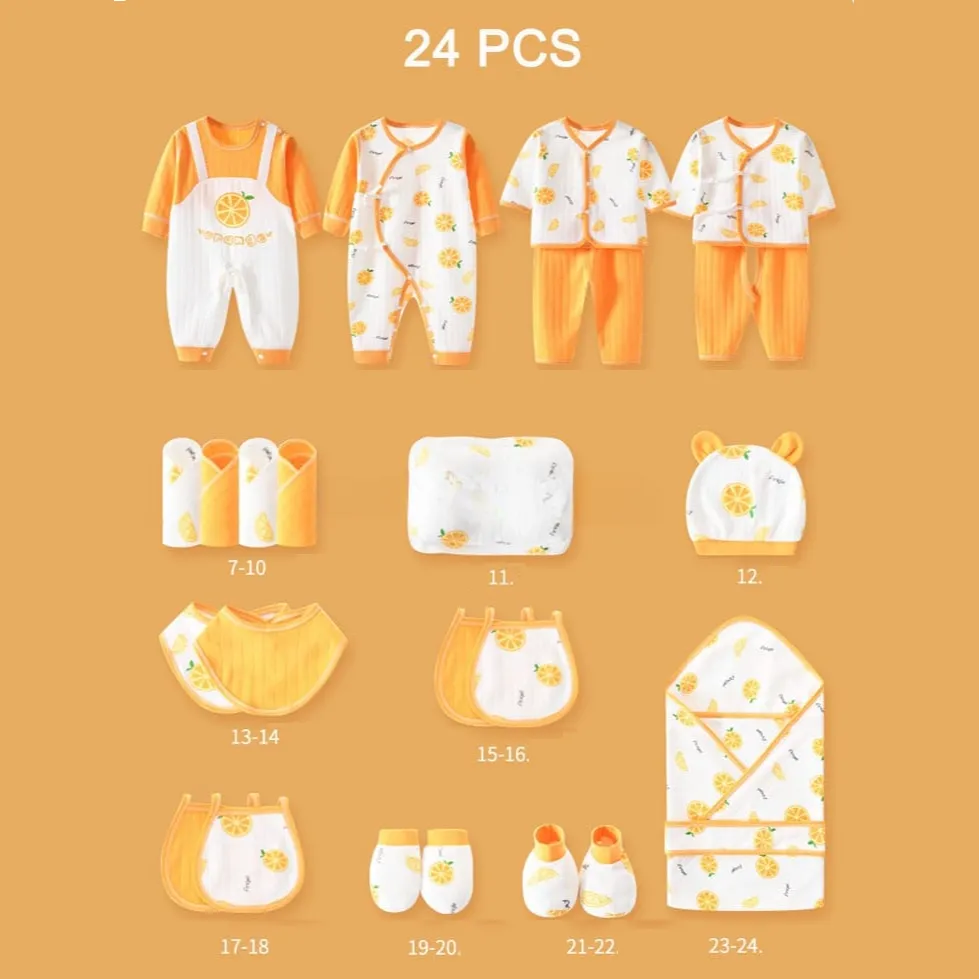 CuddleNest 24 Piece Newborn Gift Set – Ideal Baby Shower Presents for Boys & Girls