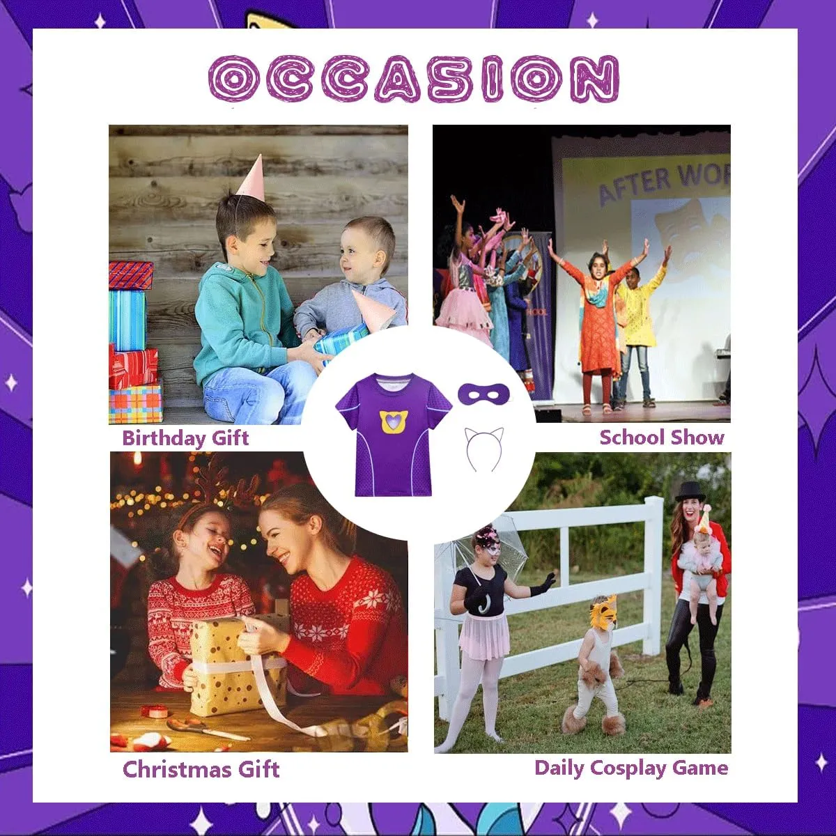 Cute Short Sleeve Shirt Daily Playwear, 3-8Y