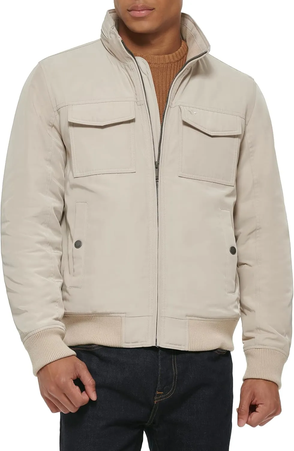 Dockers Men's Quilted Lined Flight Bomber Jacket
