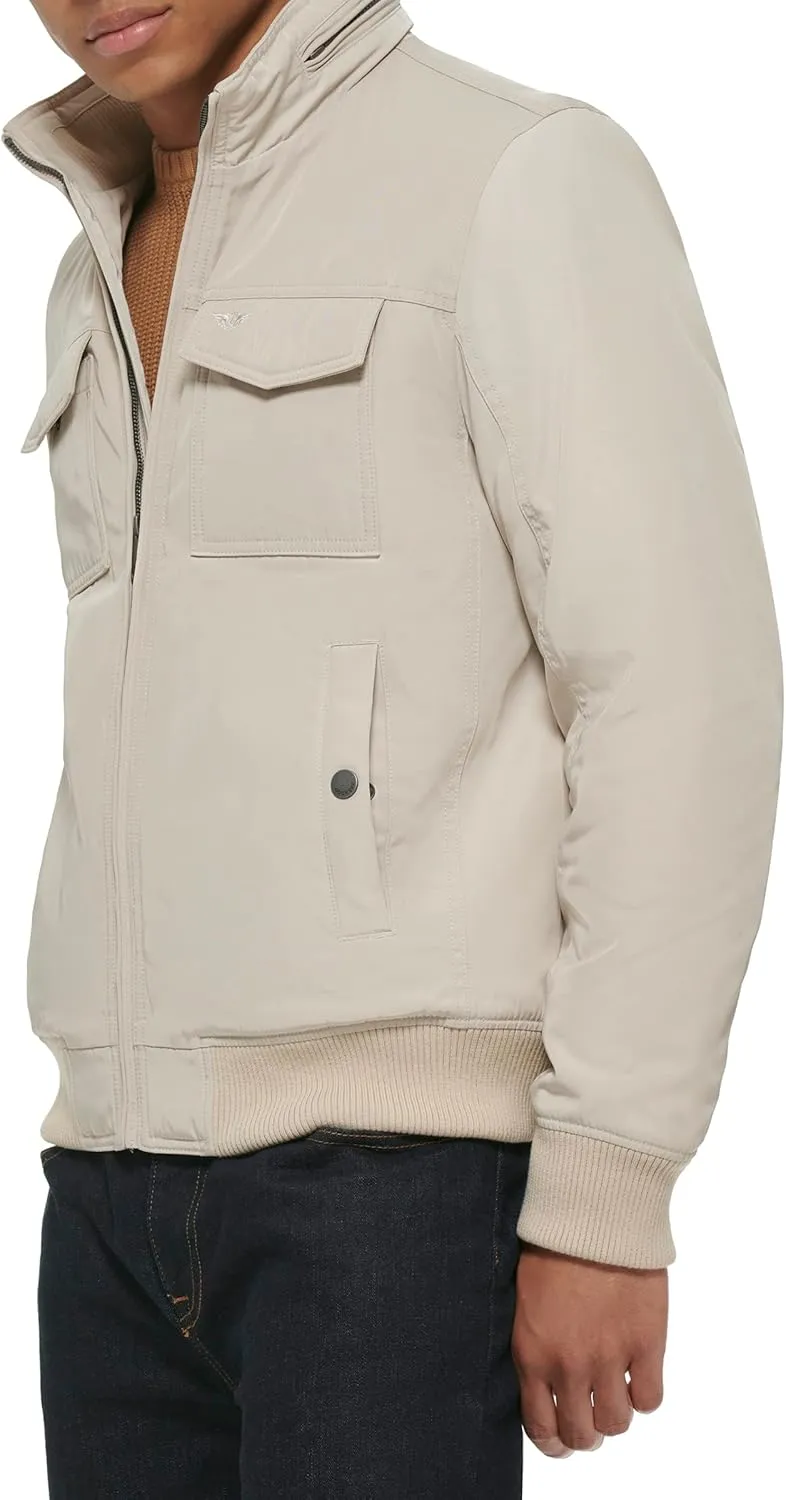 Dockers Men's Quilted Lined Flight Bomber Jacket