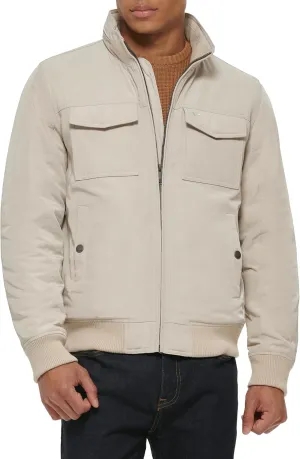 Dockers Men's Quilted Lined Flight Bomber Jacket