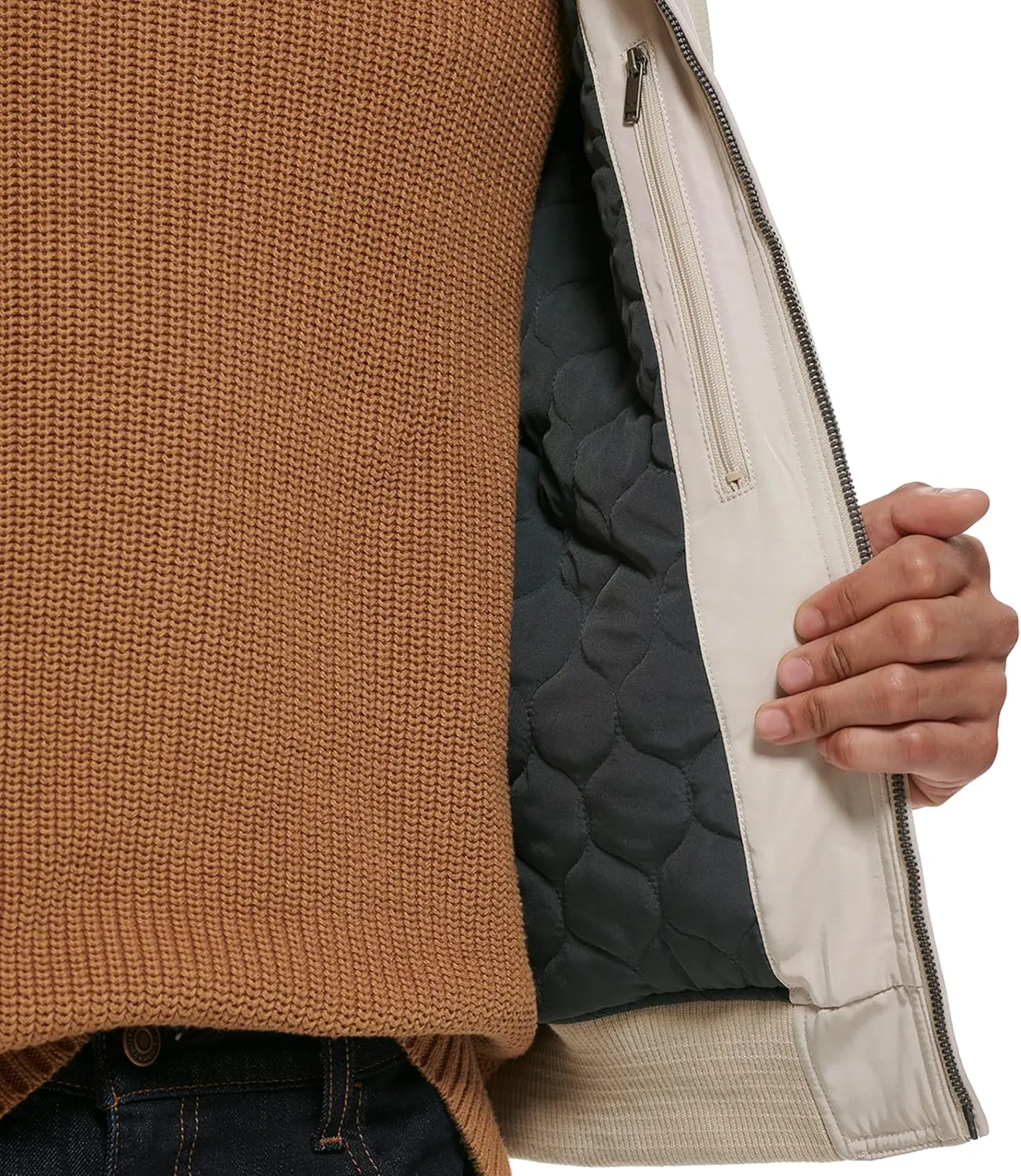 Dockers Men's Quilted Lined Flight Bomber Jacket