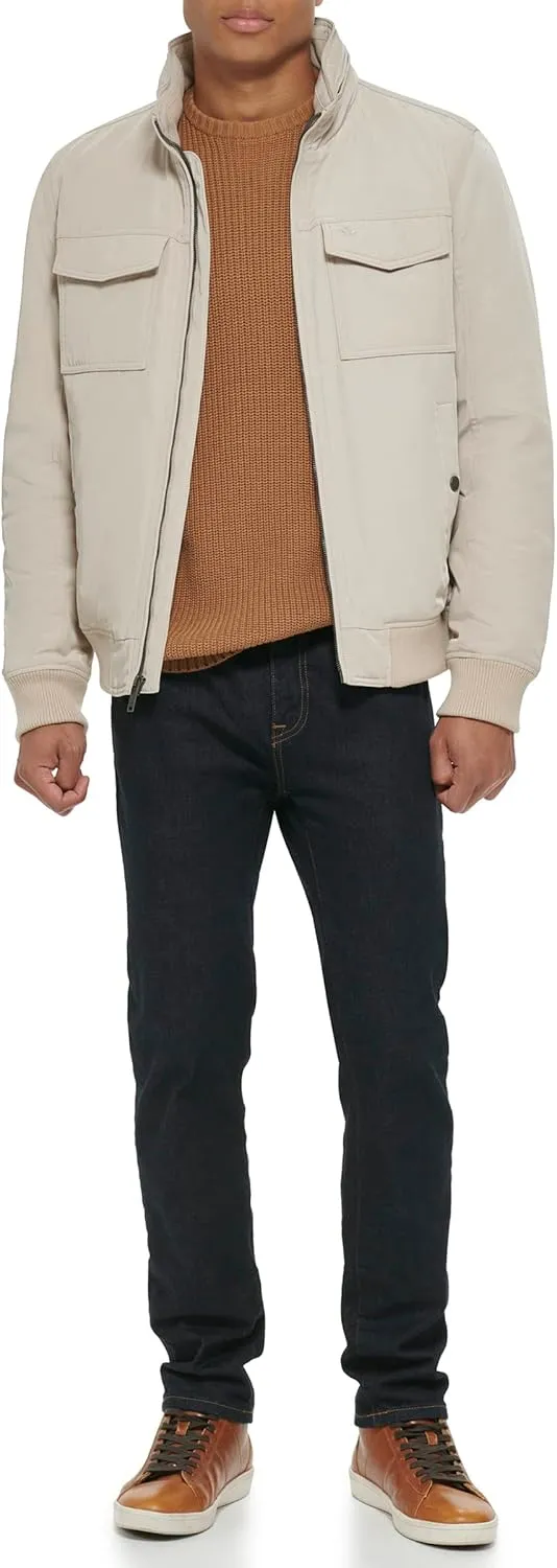 Dockers Men's Quilted Lined Flight Bomber Jacket