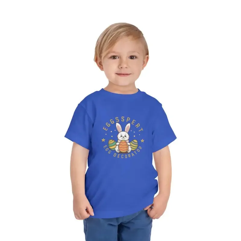 Eggspert Toddler Tee for Little Egg Decorators
