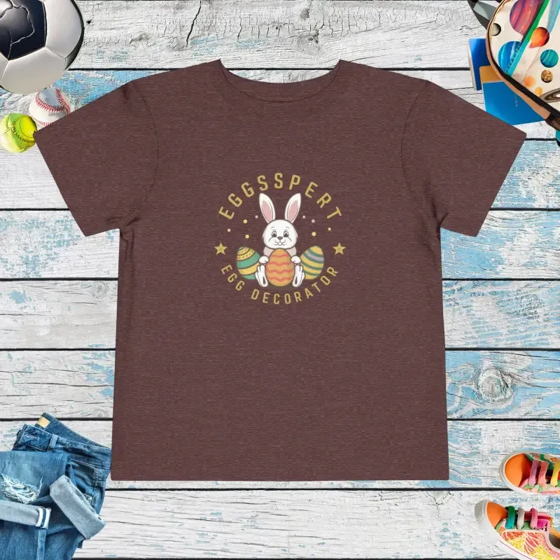 Eggspert Toddler Tee for Little Egg Decorators