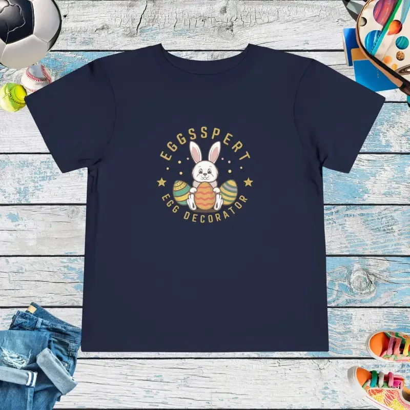 Eggspert Toddler Tee for Little Egg Decorators