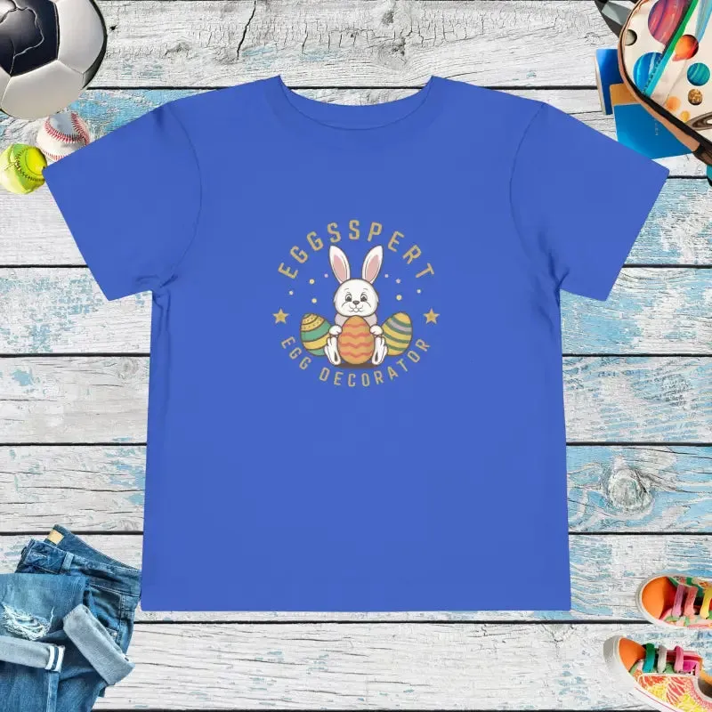 Eggspert Toddler Tee for Little Egg Decorators