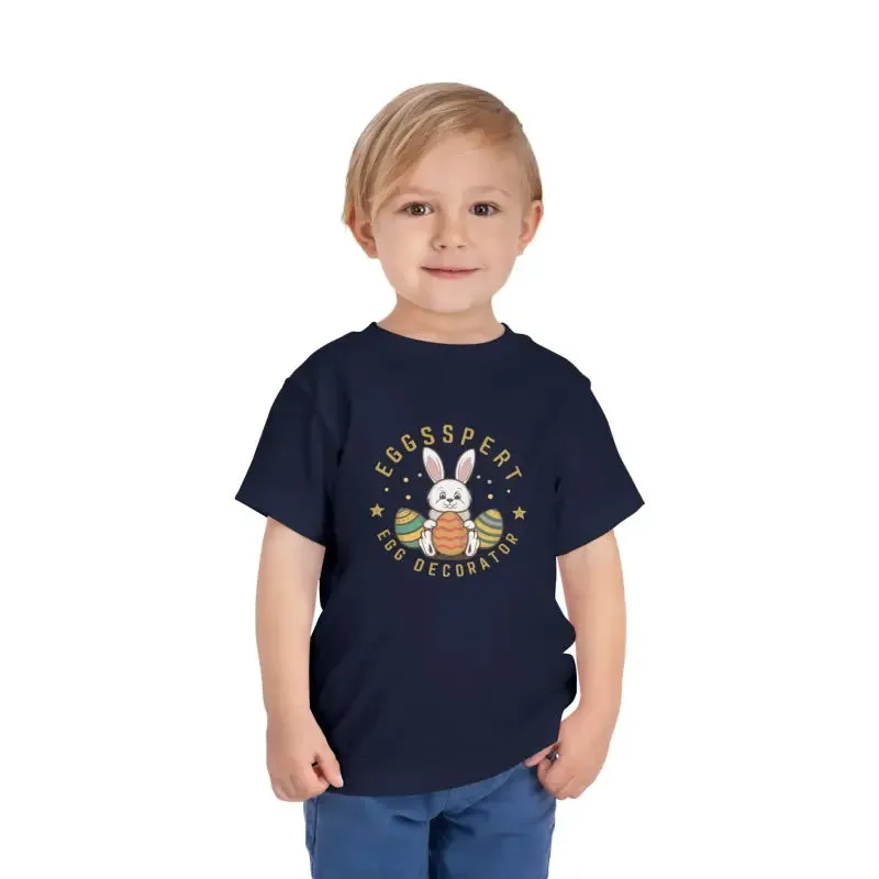 Eggspert Toddler Tee for Little Egg Decorators