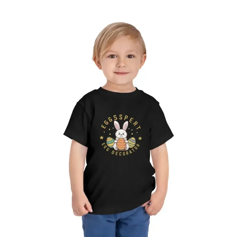 Eggspert Toddler Tee for Little Egg Decorators