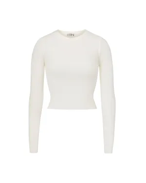 ETERNE~ Crop LS fitted top CB003