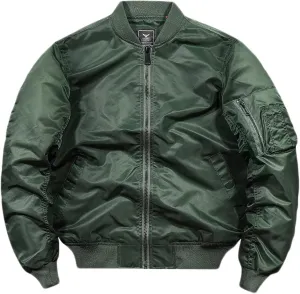 HARGLESMAN Men's Lightweight Warm Bomber Jacket with Zipper Pockets(S-3XL)