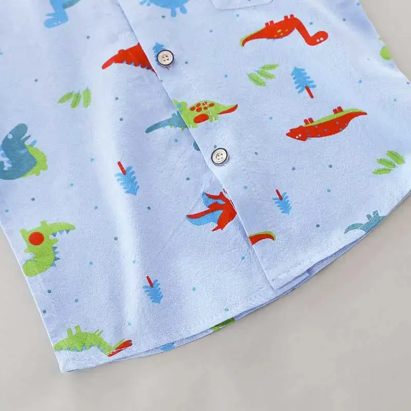 Infants & Toddlers Stand-up Collar Short Sleeve 2 Piece Set