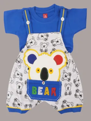 Jaybee Boy’s Cartoon Koala Overalls Set