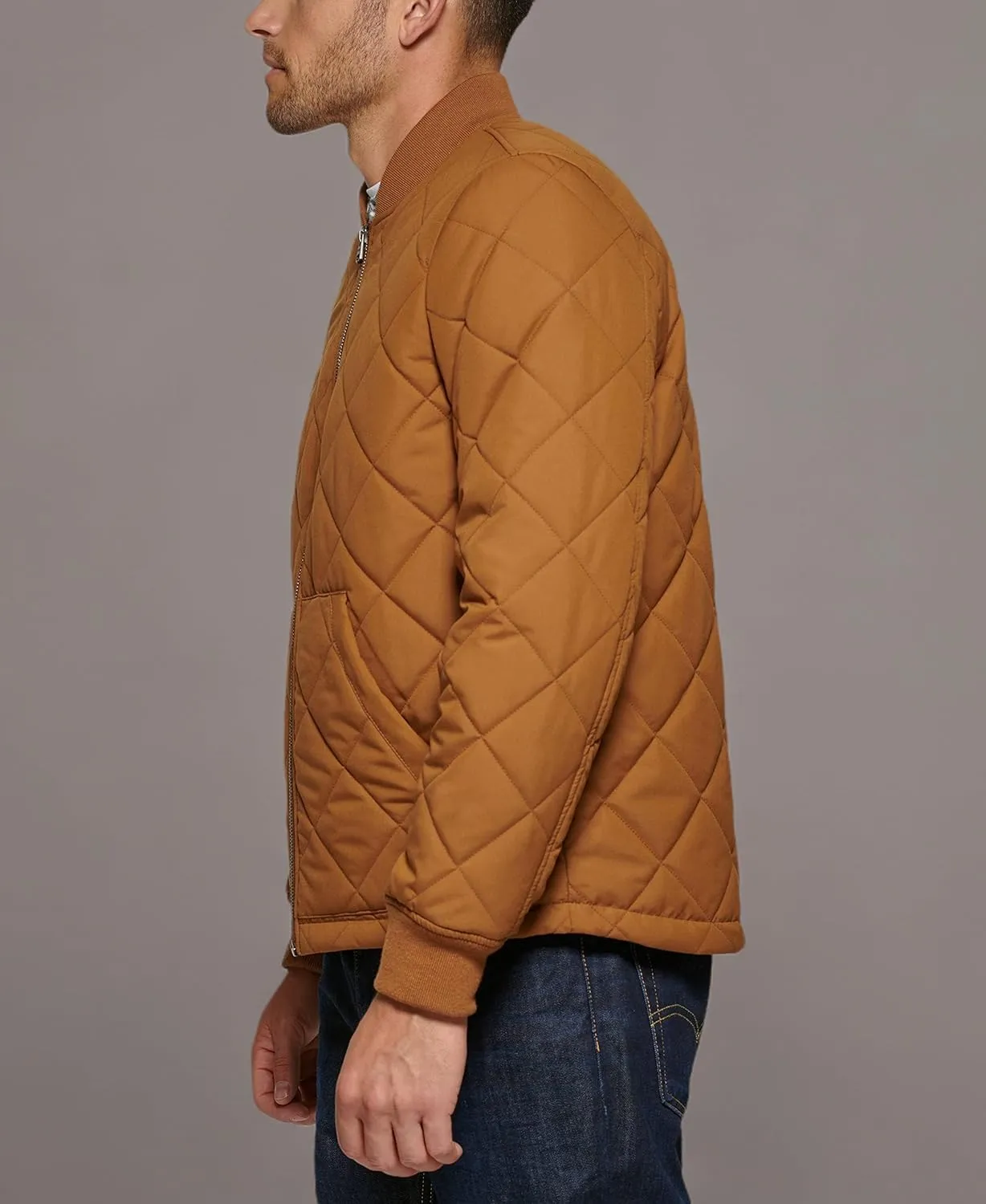 Levi's Men's Quilted Open Bottom Bomber Jacket