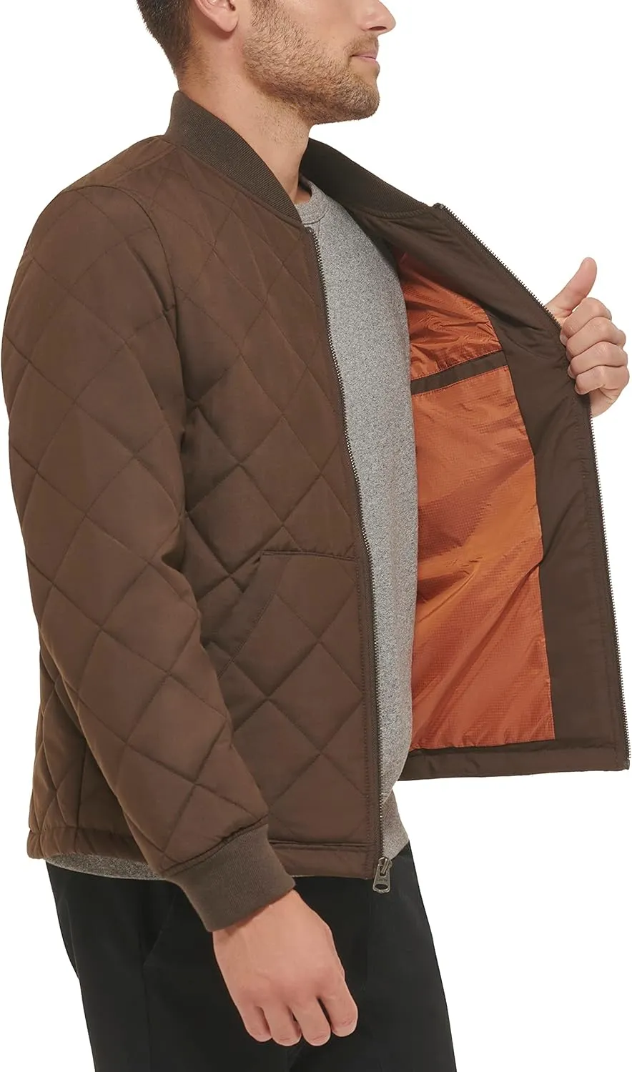 Levi's Men's Quilted Open Bottom Bomber Jacket