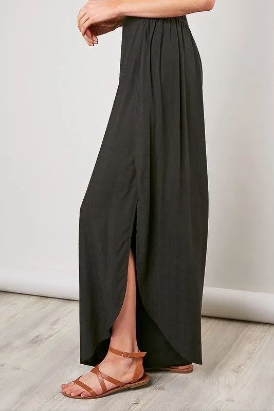 Palazzo side slit pants.
