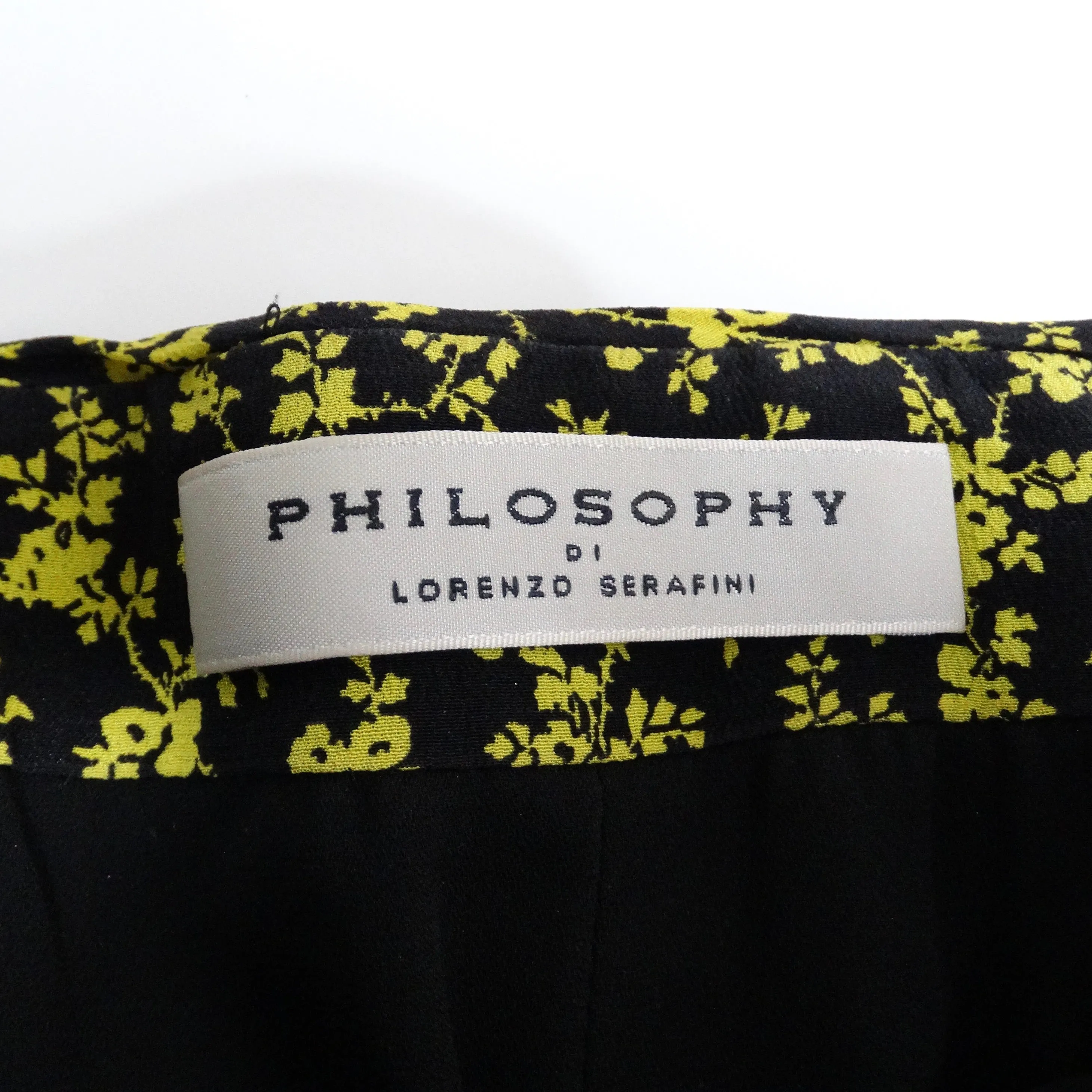 Philosophy Silk Strapless Floral Ruched Dress