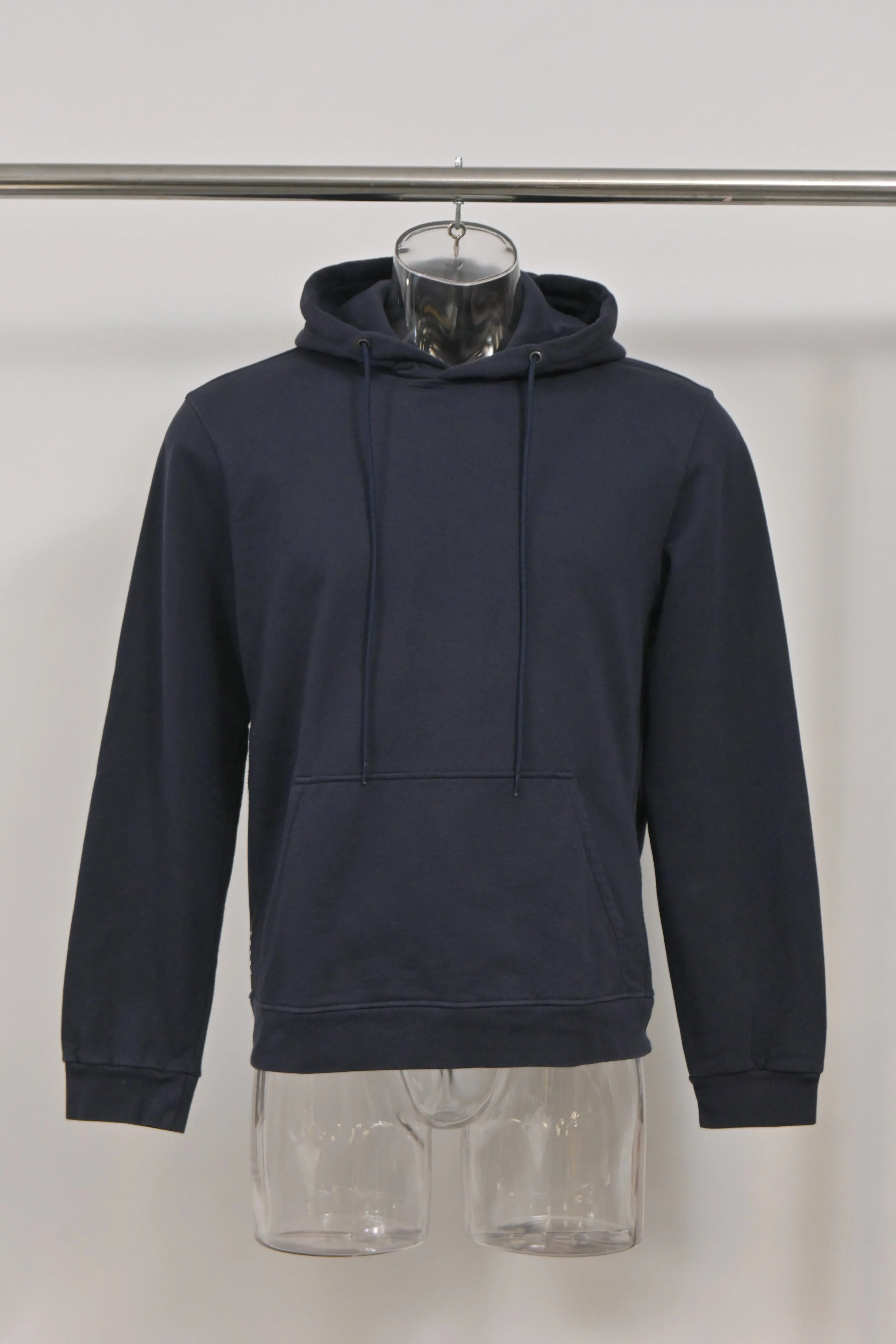 Prada Basic Hoodie Jacket in Navy Blue Cotton