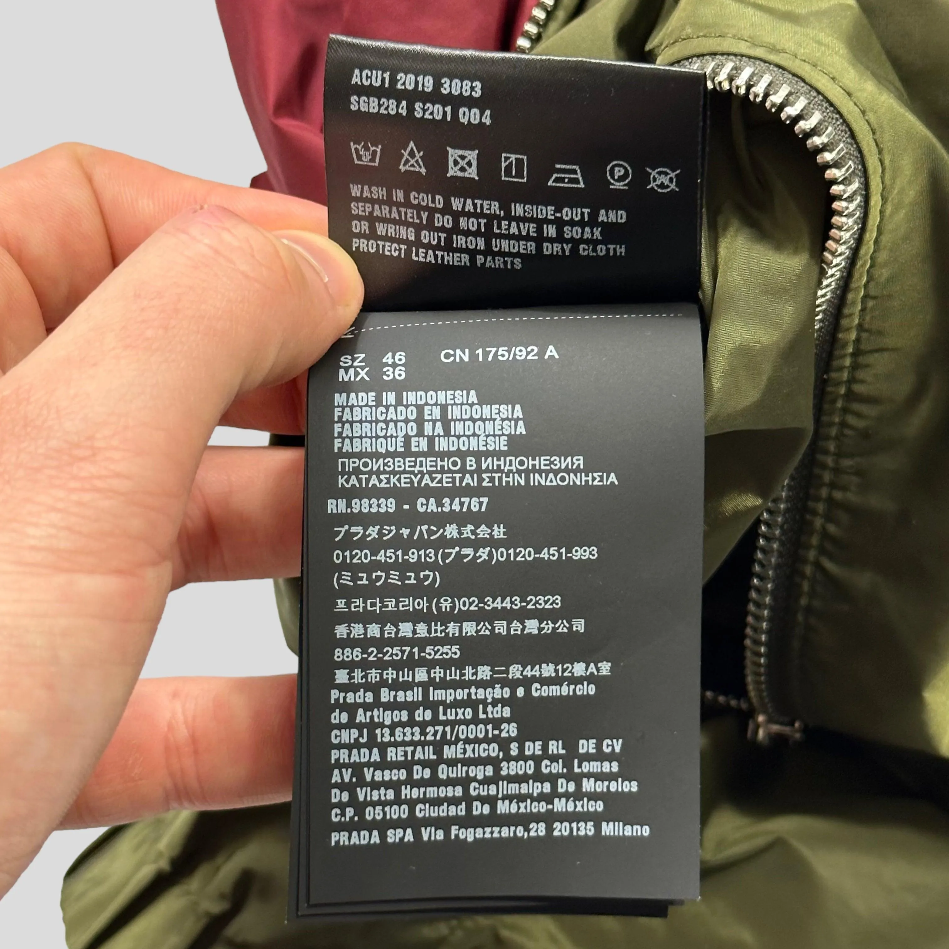 Prada Milano 2019 Nylon Reversible Jacket - IT46 (M)