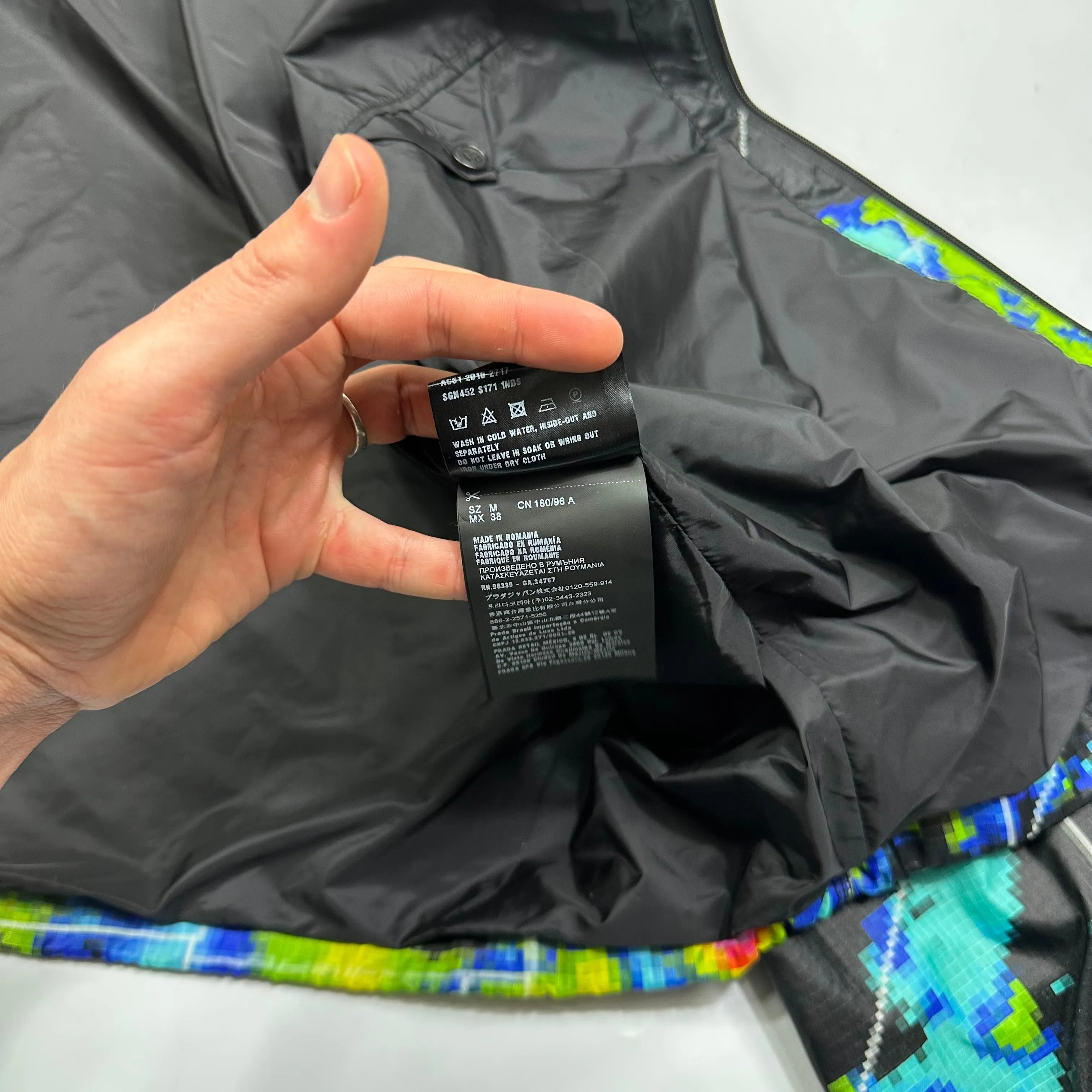 Prada Milano SS17 Radar Nylon Ripstop Jacket - M (L)