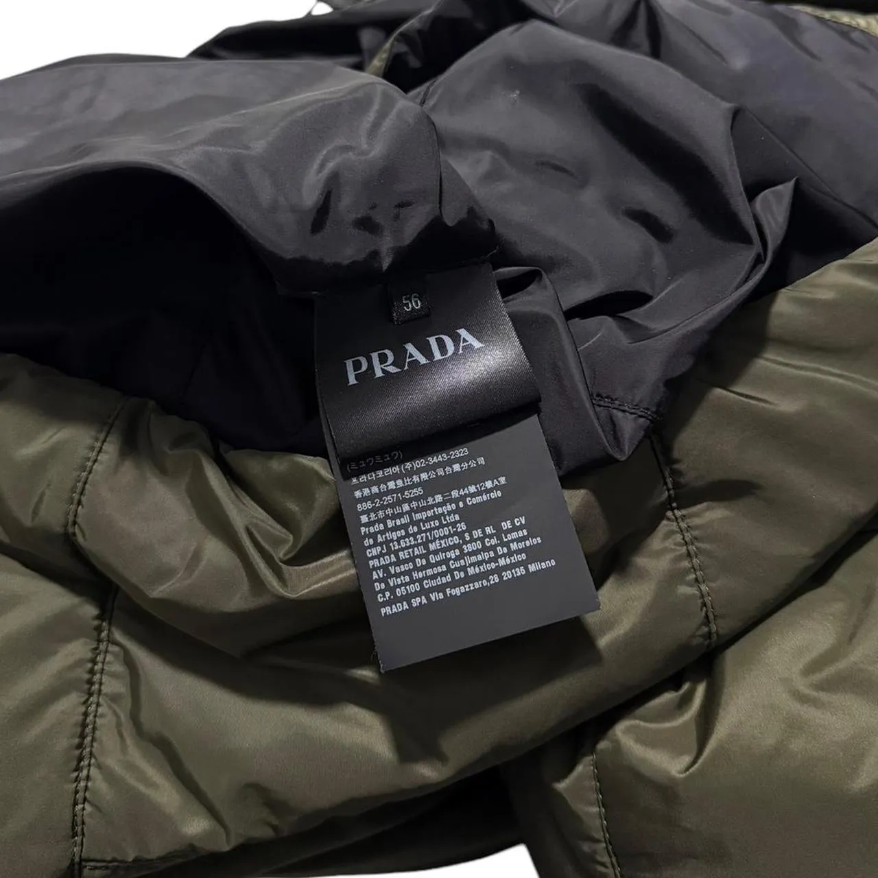 Prada Nylon Padded Down Jacket