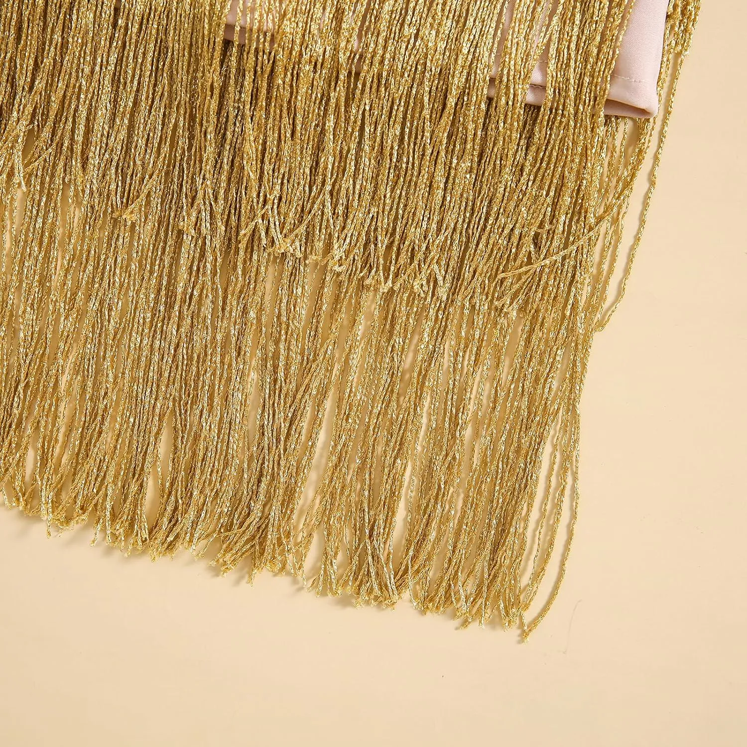 Qiylii Kid Girls Sequin Fringe Tassel Dress Sleeveless Dance Twirly Dresses Sparkly Latin Dress Concert Outfit Gift Children
