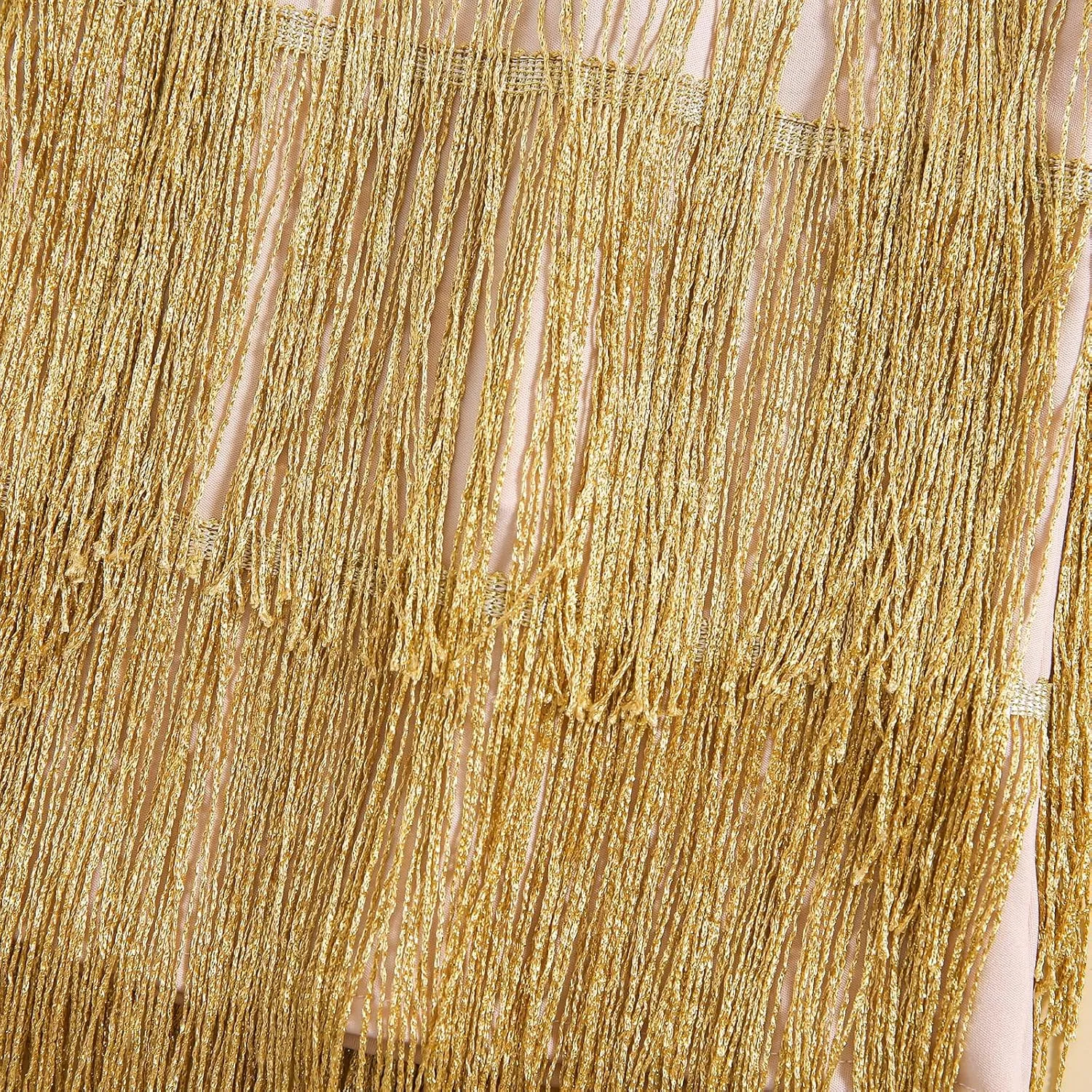 Qiylii Kid Girls Sequin Fringe Tassel Dress Sleeveless Dance Twirly Dresses Sparkly Latin Dress Concert Outfit Gift Children