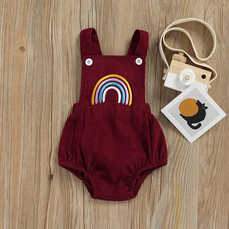 Rainbow Corduroy Jumpsuit