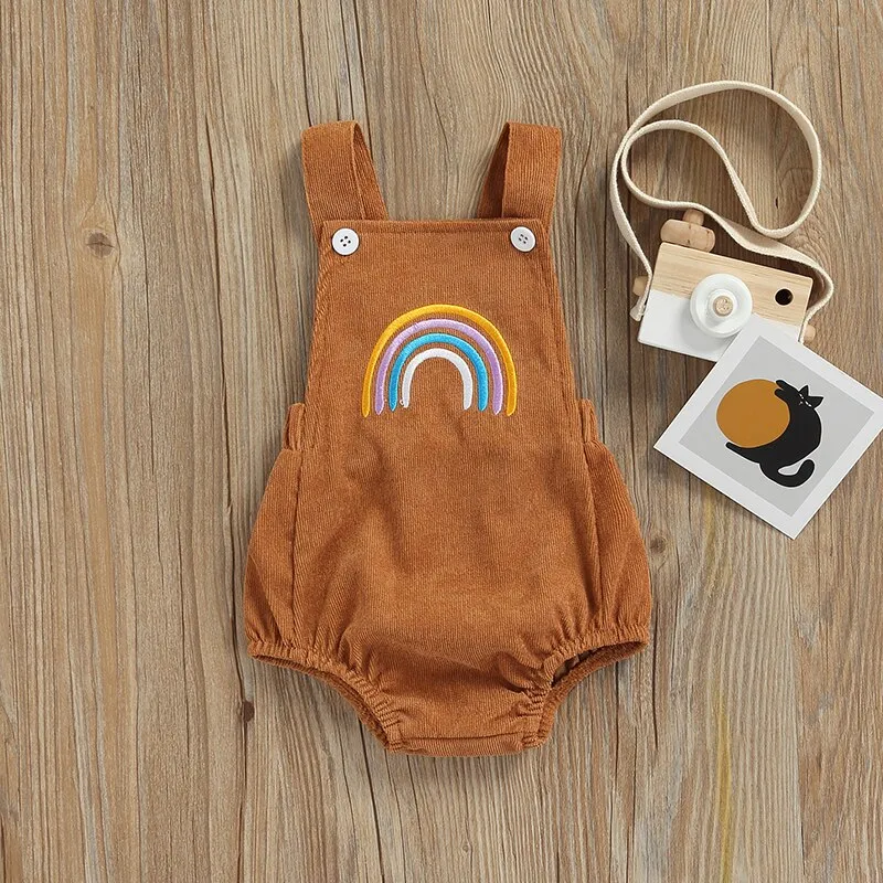 Rainbow Corduroy Jumpsuit
