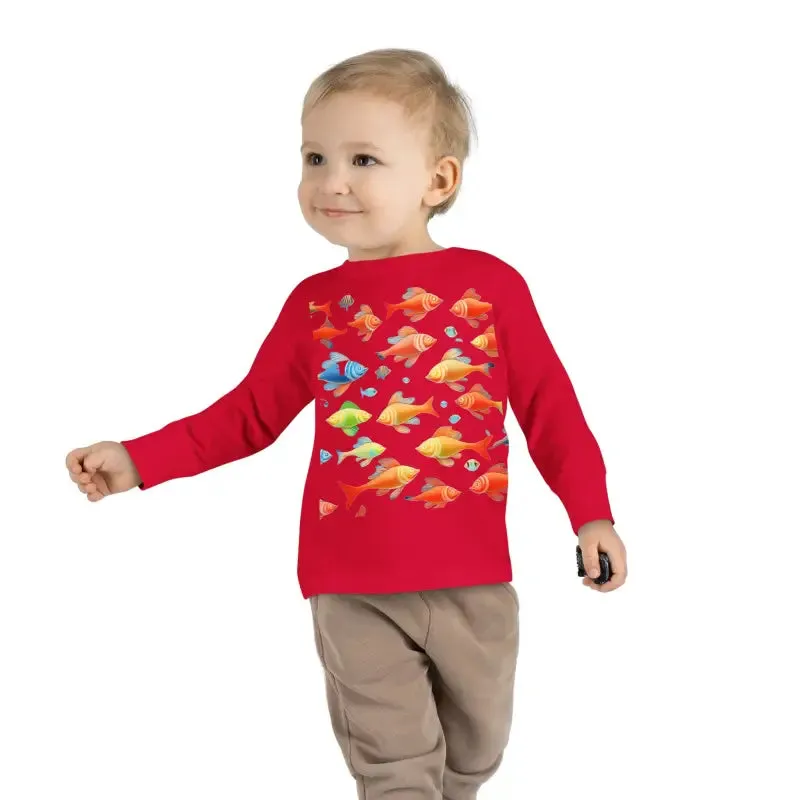 Rainbow Fish Toddler Long Sleeve Tee
