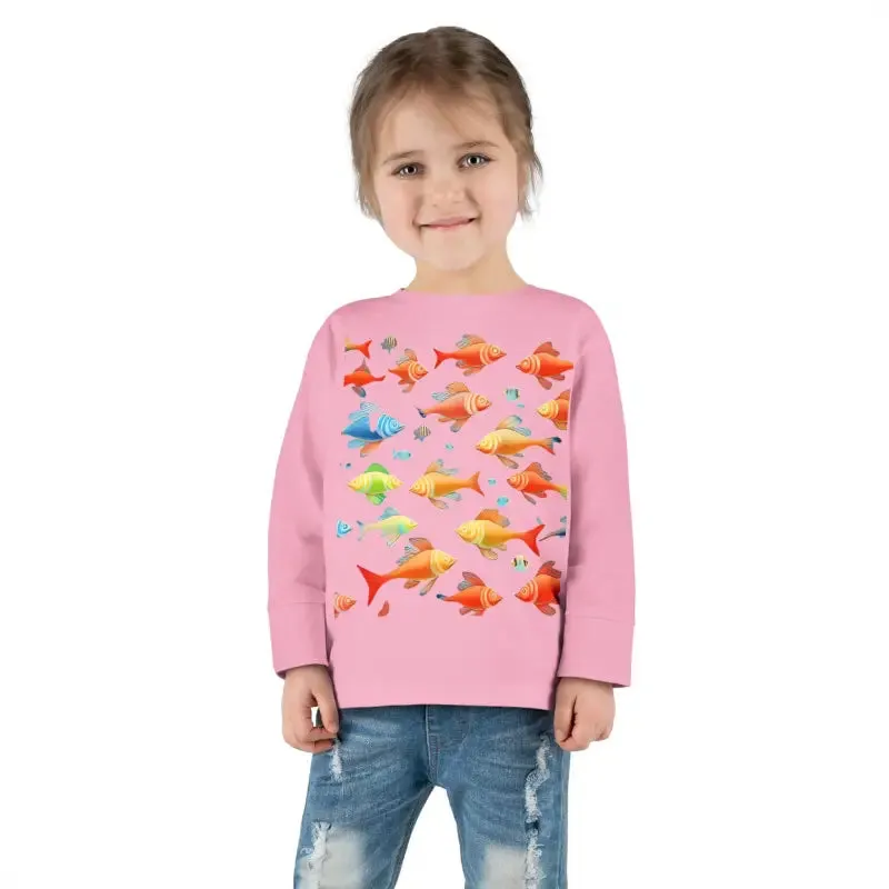Rainbow Fish Toddler Long Sleeve Tee