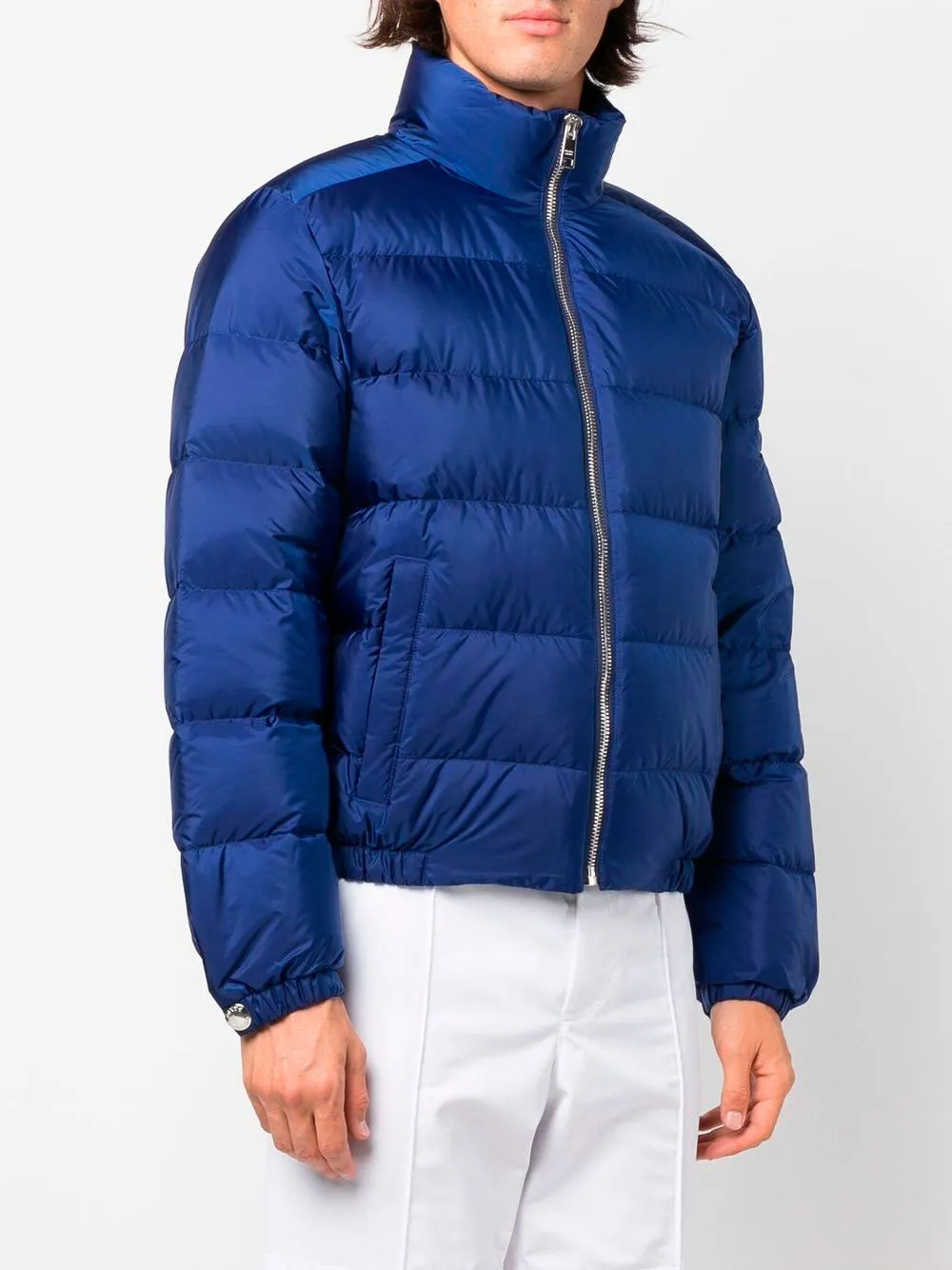 Re-Nylon short puffer jacket