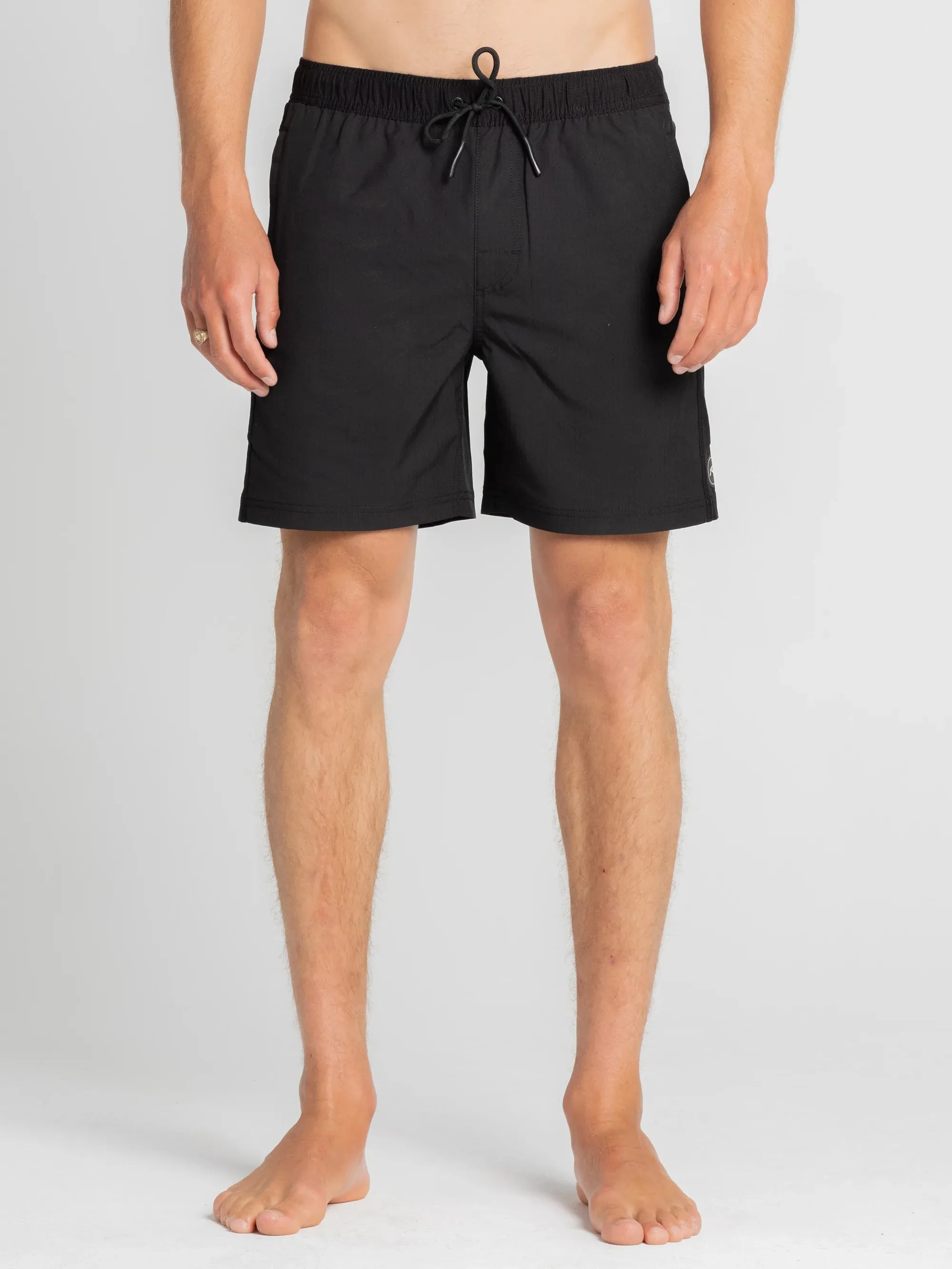 Rusty Our Kind Elastic Boardshort - Black Stealth