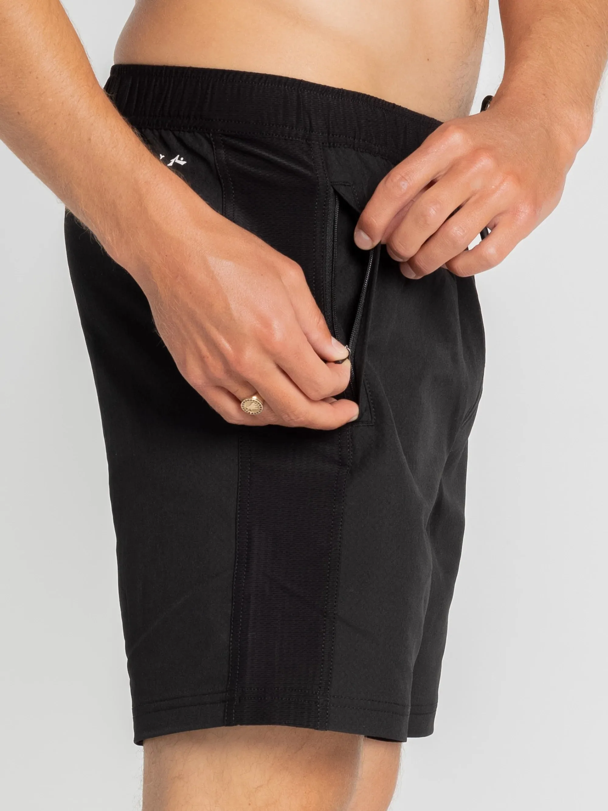 Rusty Our Kind Elastic Boardshort - Black Stealth