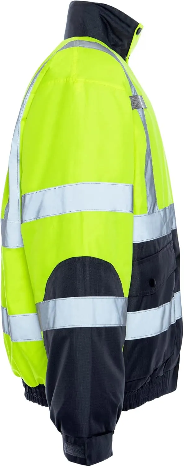 Utility Pro - Warm up Jacket 3-in-1 with Removable Lining - Reflective Safety Wear (Yellow)