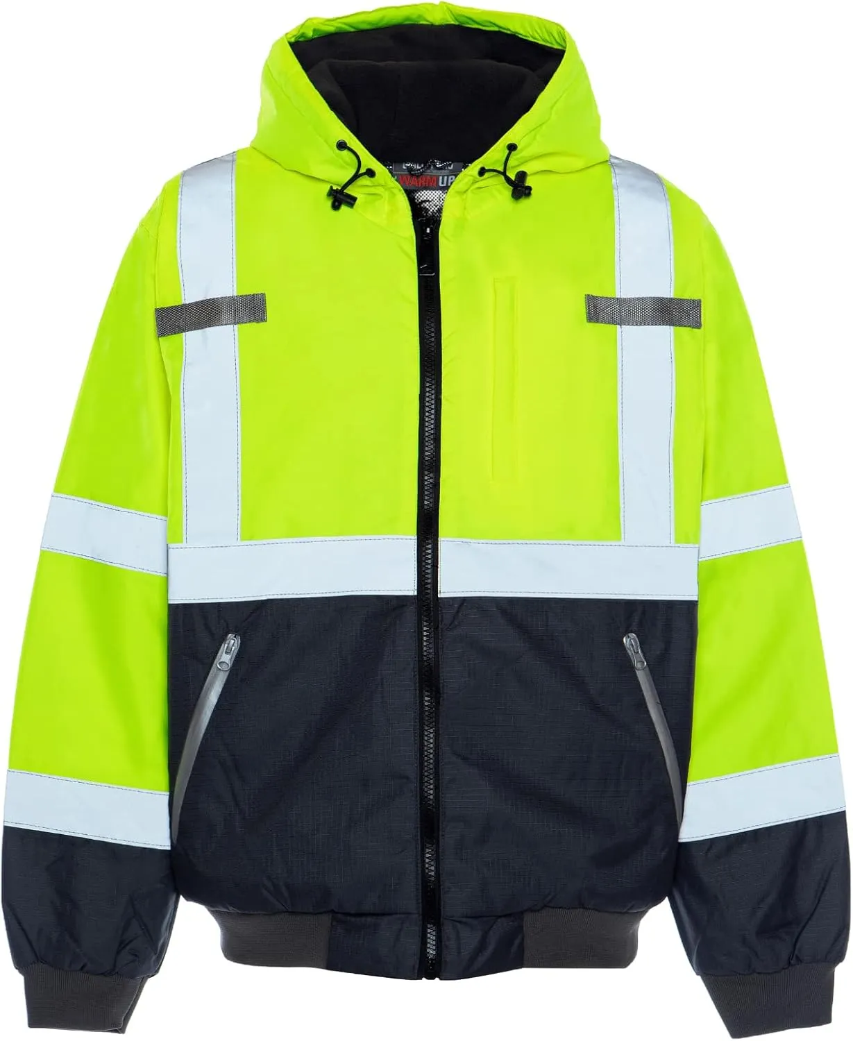 Utility Pro - Warm up Jacket 3-in-1 with Removable Lining - Reflective Safety Wear (Yellow)