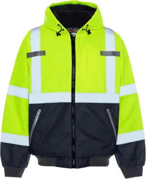 Utility Pro - Warm up Jacket 3-in-1 with Removable Lining - Reflective Safety Wear (Yellow)