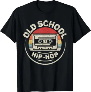 Vintage Retro Old School Hip Hop 80s 90s Cassette Music T-Shirt